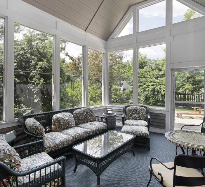 newly renovated sunroom